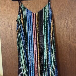 Show Me Your MuMu Black Sequin Dress